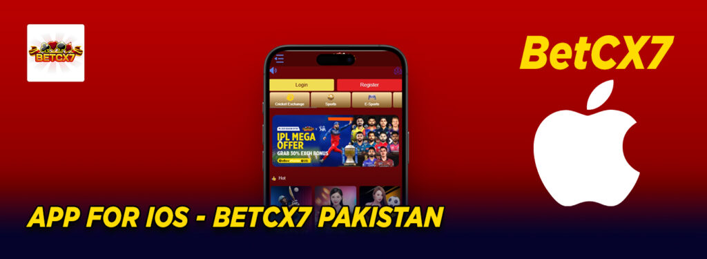 App for iOS - BetCX7 Pakistan